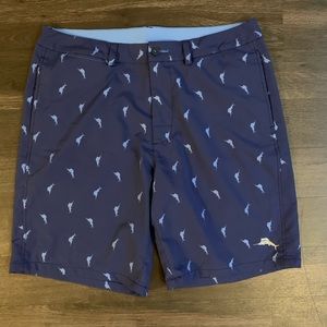 Tommy Bahama Marlin Logo Patterned Shorts